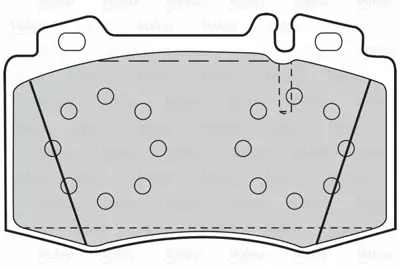 VALEO 670659 Disk Fren Balatası Ön C-Class 2000-2008-Clk 2002-2010-Cls 2004-2010-E-Class 2002-2009-S-Class 1998-2 A0064203220