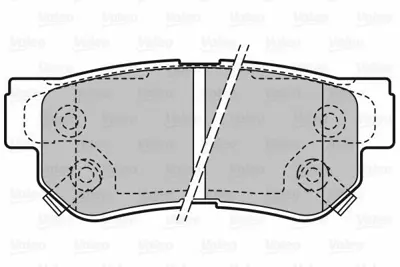 VALEO 670748 Arka Fren Balatasi Disk Elantra 06-10 - Getz 02-11 - Matrix - Santafe 01-06 - Sonata 98-05 - Sonata 05-07 - Tucson 04-08 - Sportage 04-10 - Carens 06-> - Magentis 04-10 58302AA20, 583021CA00, 583021CA10, 5830217A00, 583022EA30, 5830226A00, 5830226A10, 5830226A30, 583023AA20, 5830238A10