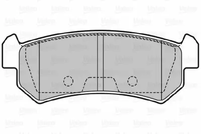 VALEO 670874 Arka Balata Lacettı 1.4-1.6-1.8 04 Nubıra 1.4-1.6-1.8 2.0 04 96405131