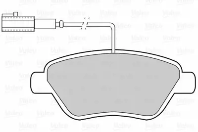 VALEO 670913 Fren Balatası Ön 77363035, 9949556