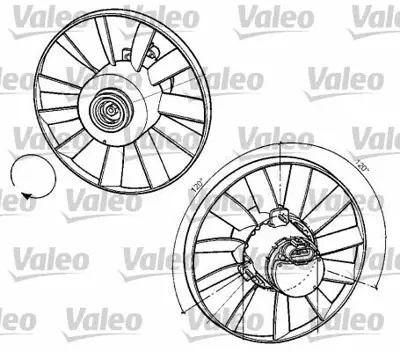 VALEO 696059 Fan Motoru Golf Iıı 1H0959455AH