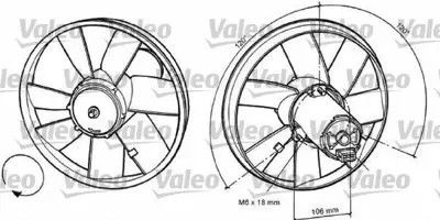 VALEO 698370 Fan Motoru Golf Iıı Iv Passat Klimasız 1H0959455