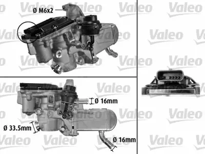 VALEO 700433 Egr Valfı Megane Iıı Scenıc Iıı 1,9dcı 147106293R
