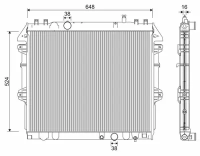 VALEO 701345 Motor Su Radyatoru Toyota Hılux 2,5 D4d 3,0 D4d 4x4 2006> 164000L120