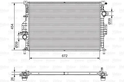 VALEO 701536 Radyatör Freelander Iı 2.2 Td 4 06-- Evoque 11- LR006715