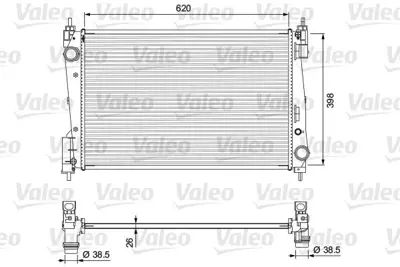 VALEO 701717 Motor Su Radyatoru Fıat Grande Punto 1.3 Mjtd 75 05> 51936040