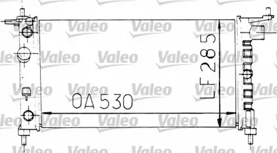 VALEO 731178 Motor Su Radyatoru A,T, (Brazıng) - (Klima Harıc) Corsa B X12sz C14nz X14xe X16xe 90410048, 90410047, 1300150, 1300149, 93246489, 4421297, 4382264, 985853528, 5888144, 5881040