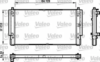 VALEO 731616 Motor Radyatoru Transporter Iı 2,5tdı 95>03 Abl Aet Aac Acv Ajt Aja Apl  7D0121253