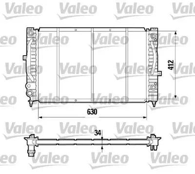 VALEO 731755 Motor Radyatoru Otomatık Passat A4 A6 1,6 1,8t 1,9tdı 97>05 8D0121251BC