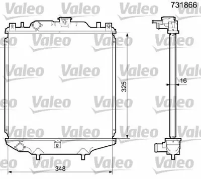 VALEO 731866 Motor Su Radyatoru Alto Tıco 90>99 Manuel 17700M72F20