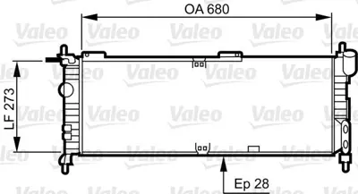 VALEO 732032 Motor Su Radyator Manuel X14xe X16xe Corsa B Klimalı (Brazıng) 1300152, 52459323, 52459322, 1300153, 63254A, 20M26, 8MK376713574, 8MK376713571, 1073043, 93245191