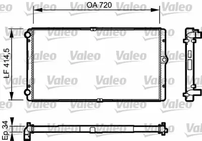 VALEO 732177 Motor Radyatoru Transporter T4 2,5tdı 95>03 7D0121253A