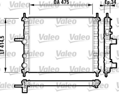 VALEO 732557 Motor Radyator Marea Brava Bravo 1,6ı 16v 46514942