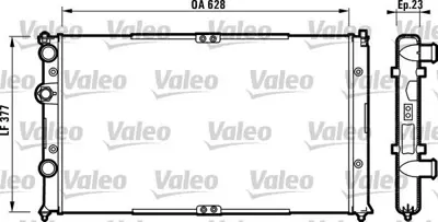 VALEO 732710 Motor Radyatoru Caddy 1,9sdı 1,9tdı 95>04 6K0121253A