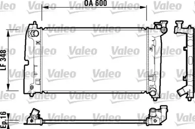 VALEO 734199 Motor Su Radyatoru Corolla Vvt I 02>07 Manuel 1640021140
