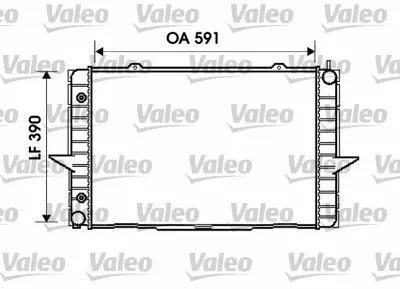 VALEO 734856 Motor Su Radyator Volvo S60 I (384) T5 00>10 S70 (874) 2.0 97>00 Xc70 (295) 2.4 T Xc Awd 97>02 36000001