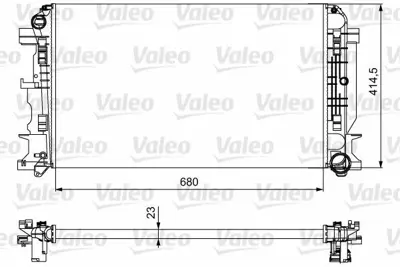 VALEO 734926 Motor Su Radyatoru (680×414×23) Crafter 06> Sprinter 06> A9065000002