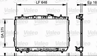 VALEO 734965 Radyator Hyundaı Accent (2002>) 253102D110