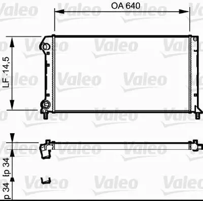 VALEO 735171 Motor Radyatoru Doblo 1,2 - 1,4 - 1,6 - 1,9d Klimalı 01>06 46749000