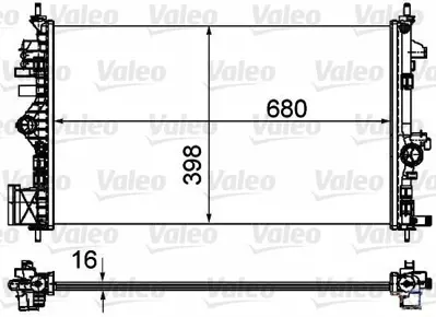 VALEO 735485 Radyator Opel Insıgnıa 1,6 01 - 09 1300292