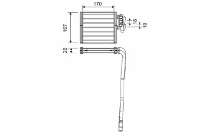 VALEO 811510 Kalorıfer Radyatoru Fıesta Cb1 08>12 Vı 08> Brazıng 1573046, 1740613, 1743436, 71771, 8FH351315591, 8V5118B539AA, 8V5118B539AB, 8V5118B539AC