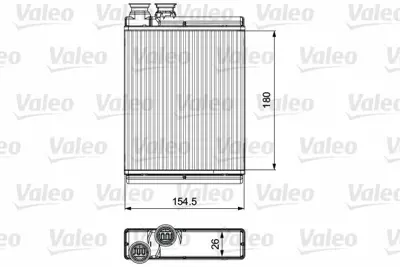 VALEO 811517 Kalorıfer Radyatoru C3-C4 Cactus-Ds3 6448V3