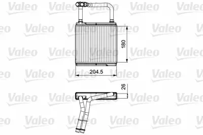 VALEO 811526 Kalorıfer Radyatoru X218 13>17 C219 04>10 C218 13>17 W211 04>08 A2118300361