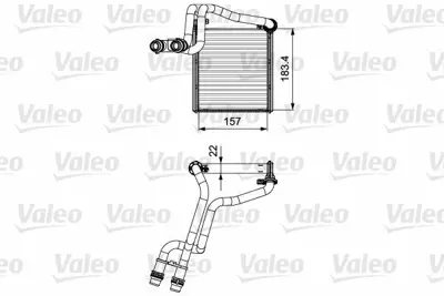 VALEO 811536 Kalorıfer Radyatörü 5C0819031