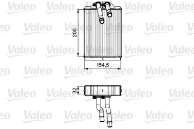 VALEO 811551 Kalorıfer Radyatoru Ml-Class W163 98>05 1638300061