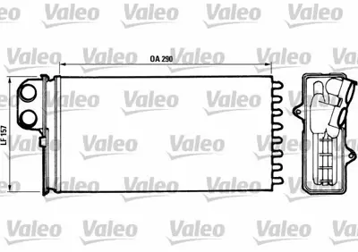 VALEO 812037 Kalorıfer Radyatoru Xm - 605 644889, 95651001