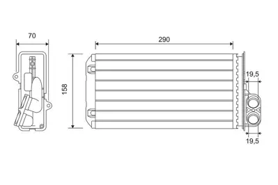 VALEO 812212 Kalorıfer Radyatoru P607 (00>) 6448J6