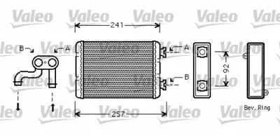 VALEO 812360 Kalorıfer Radyatoru (Klima Compact) Bmw E36 64118373786