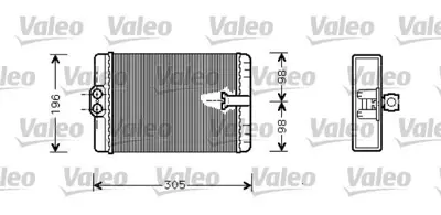 VALEO 812366 Kalorıfer Radyatoru W210 97>02 W220 00>05 C215 99>06 R170 00>04 C208 97>02 A208 98>02 A2208300261