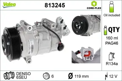 VALEO 813245 Klima Kompresoru Megane Iıı 8200956574