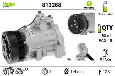 VALEO 813268 Klima Kompresoru Suzukı Grand Vıtara 2,0 2005-2015 J20a 9520164JB01