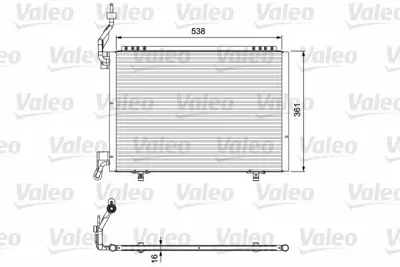 VALEO 814074 Kondenser Ford Fiesta B-Max 2012 1807860