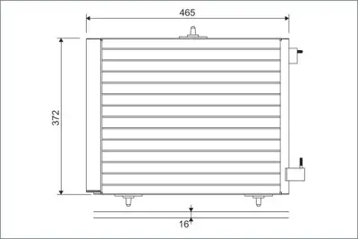 VALEO 814095 Klima Radyatoru C2 C3 C3 Iı C3 Plurıel C3 Iıı Ds3 P208 P207 P1007 P2008 6455C2, 6455CZ, 6455EL, 6455ET, 6455HA, 6455HH, 6455JF, E163362, 9683489580, 6455AL