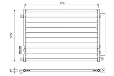 VALEO 814155 Kondenser Fıat 500 1780092, 51930033