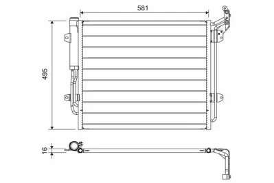 VALEO 814157 Klima Radyatoru Kondanser Sharan 11>16 Alhambra 11>15 7N0820411C