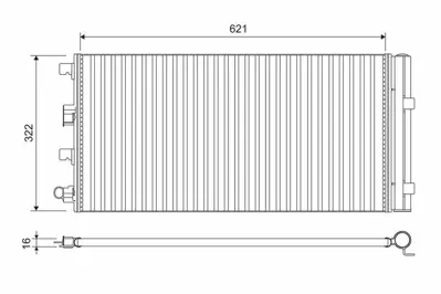 VALEO 814178 Klima Radyatoru  Duster 1.6 16v / 1.5dcı 06 / 10> 8093071, 8200880551, 8660003442, 8FC351319291, 8FC351319294, 921008028R, 940161, CO5945, DCN37002