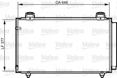 VALEO 814210 Klima Radyatoru Toyota Corolla 1,3 1,4 Benzınlı 2003 2007 8845012260