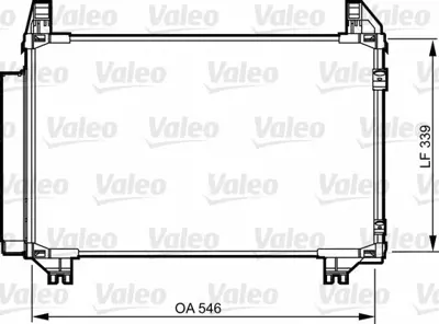 VALEO 814233 Klima Radyatoru Toyota Yarıs 1,0 1,3 Vvtı 2006> (550x338x16) 8846052130