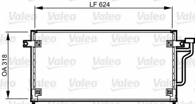 VALEO 814240 Klima Radyatoru Mıtsubıshı Colt Iv Lancer 92>96 MR115814