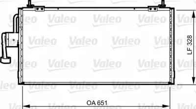 VALEO 814260 Klima Radyatoru Mıtsubıshı Galant Vı 00>03 MR513005