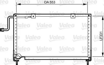 VALEO 814274 Klima Radyatoru Mazda 626 Iıı 88>91 (Fe F8) - (553x331x26) GJ5161480B