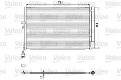 VALEO 814379 Klima Radyatörü 7P0820411A, 7P0820411B, DCN02007, 8103099, 8FC351343161, 940157, 940415, 95857311100, 95857311102, 95857311103