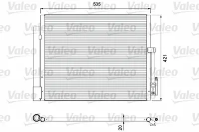VALEO 814382 Klima Radyatoru Merıva B 39032300