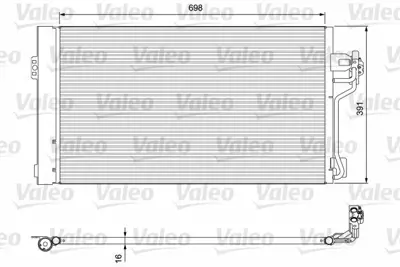 VALEO 814391 Klima Radyatoru Vıano W639 03> Vıto W639 03> A6398350270