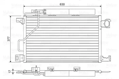 VALEO 814423 Klima Radyatoru W203 02>07 Cl203 02>08 S203 02>07 C209 02>09 A209 03>10 2035002154