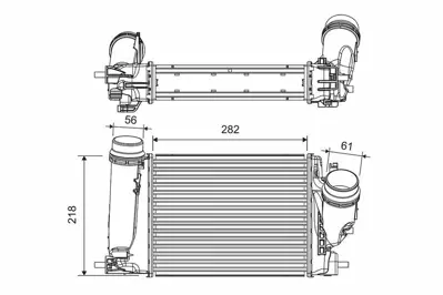VALEO 816759 Turbo Radyatörü (Intercooler) Qashqaı 14=> 1.6 Dcı - X-Traıl 13=> 1.6dcı Kadjar Megane Talısman 144614EB0A, 144614EB1A, 144614BE0A, 144614EB1B, 144614EB0B